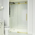 thumbnail image 5 of Vigo Vg6044cl5676 Elan Cass 76" High X 56" Wide Sliding Frameless Shower Door - Chrome, 5 of 7