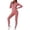 Pink, variant on Womens Jumpsuit Custom Sports Turtle Neck Solid Color Bodysuit Long Sleeve Half Zip Piece Womens Jumpsuits Black L
