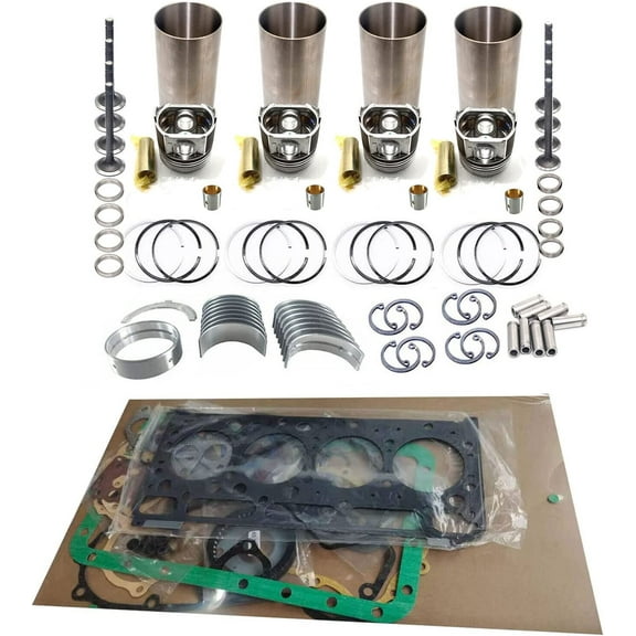 Seapple 4TNV88 Overhaul Rebuild Kit Compatible with Yanmar Engine Excavator Forklift Loader Repair Replacement