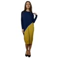 thumbnail image 5 of Women's Midi Length Color Blocked Comfy Dress, 5 of 7