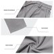 thumbnail image 5 of Ceisia Men's Linen-Like Casual Straight Pants Elastic Waist Drawstring Trousers With Decorative Chain Gifts, 5 of 9