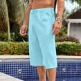 thumbnail image 6 of Riforla Summer Slim Cropped Pants Oversized Wide Leg Men's Hop Sports Casual Shorts Men Pants Blue XXXL, 6 of 9