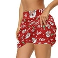 thumbnail image 4 of Yuyamidu Santa Claus Womens Athletic Skirt HO-HO-HO High Waisted Golf Skirts for Women Size XS Red Christmas Skorts Activewear for Outdoor Sports Hiking Running, 4 of 8