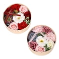 thumbnail image 3 of Injueey Flor De Jabón Artístico En Caja Redonda Con Perfumada Para La Atmósfera Maravilloso Regalo Jabones Flor Decoración peonía rosa 16.2 cm * 16.2 cm * 8.2 cm, 3 of 6