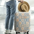 thumbnail image 3 of Travel Luggage Cover Suitcase Protector Fits 18-32 Inch Luggage Wheel Covers Patterned Travel Related Items Flower Luggage Protector Elastic Luggage Anti-scratch Suitcase Cover M, 3 of 6
