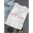 thumbnail image 3 of Je T'aime I Love You Women Shaped T-Shirt, Female XX-Large, 3 of 4