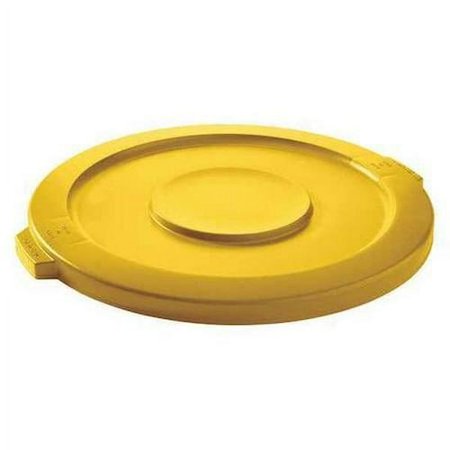 Tough Guy Trash Can Top,Flat,Snap-On Closure,Ylw 5DMX6