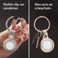 thumbnail image 4 of Key Chain Ring Cover Snap Closure Protective Leather Case for AirTag, 4 of 7
