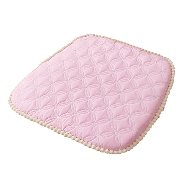 Almohadón para silla de comedor acolchado con espuma de memoria, rebote lento, color rosa