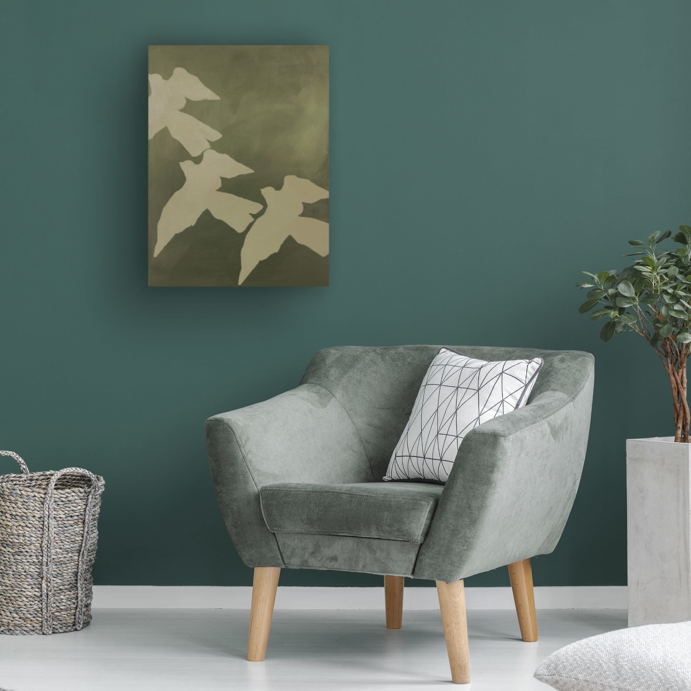 Canvas Wall Art - Design Fabrikken 'Migration' Wall Art for Living Room, Bedroom, or Office Décor by Trademark Fine Art - 14 x 19 Inches
