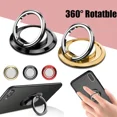 thumbnail image 2 of Rotatable Phone Ring Holder Stand, Adhesive Back Finger Grip for Smartphones Desk and Daily Use, 2 of 7