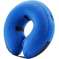 thumbnail image 1 of Collar inflable protector para gatos y perros: el collar de reentrenamiento suave para mascotas no bloquea la visión del collar E (grande, azul), 1 of 5