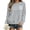 Grey [Halloween Shirts for Women Clearance Sales], variant on WEIWEN Halloween Sweatshirts for Women Dressy Casual Skull Printed Crewneck Long Sleeve Fall Outfits 2026 Trendy Halloween Sweaters for Women Fashion Clothing Womens Tops Light Pink, L