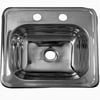 Barclay Bar Sink with Ledge 2 Holes