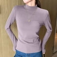thumbnail image 2 of yillto Women's Turtleneck Long Sleeve Shirts Basic Layer Thermal Underwear Warm Winter Top M-3XL, 2 of 3