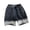 30ss-jean0810-Black, variant on Baggy Jorts Boy's Jean Shorts Baggy Elastic Waist Distressed Denim Shorts Bermuda Ripped Frayed Hem Fashion Casual Summer Jorts
