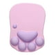 thumbnail image 1 of Alfombrilla de ratón con diseño de pata de gatito, con respaldo antideslizante para la muñeca, cómoda para el escritorio Rosa púrpura, 1 of 9