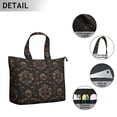 thumbnail image 2 of Flower Women's Large Weekend Travel Bag Moving Canvas Handbag Thick Double Layer Beach Weekend Travel Unisex Hospital Maternity Delivery with Toiletry Waterproof, 2 of 5