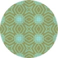 thumbnail image 1 of Ahgly Company Machine Washable Indoor Round Transitional Olive Drab Green Area Rugs, 3' Round, 1 of 7