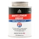 AGS Lith-Ease White Lithium Grease, 8oz. Brush Top Can, Water and Heat Resistant, Mess Free Application, Multi-Purpose Lubricant, Great for Household and Industrial Use, Metal to Metal Surfaces