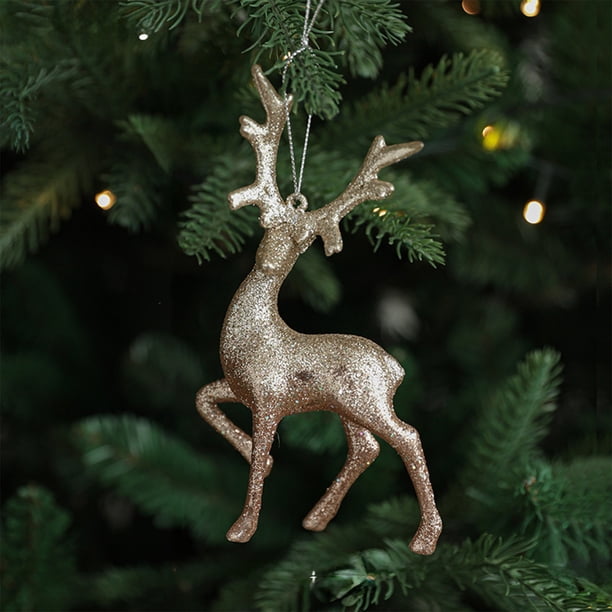 Colgante brillante para árbol de Navidad | Decoración navideña | Adorno colgante de plástico irrompible para árbol, corona o guirnalda | Decoración festiva para el hogar