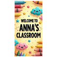 thumbnail image 2 of Welcome Classroom Banner for Kids Colorful Backdrop with Crayons and Clouds Educational Decorations School Welcome Back to School Party Supplies Wall Decor, 2 of 4