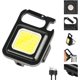 thumbnail image 1 of mini-linternas recargables brillantes tipo llavero, 3 modos: luz de bolsillo portátil con soporte plegable, destapador de botellas, y base magnética para pesca, caminata y acampado, 1 of 5