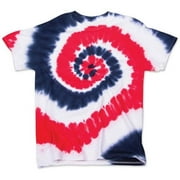 Dyenomite 200MS 100 Percent Cotton Multi Spiral Tee for Youth Men, USA - Youth Large