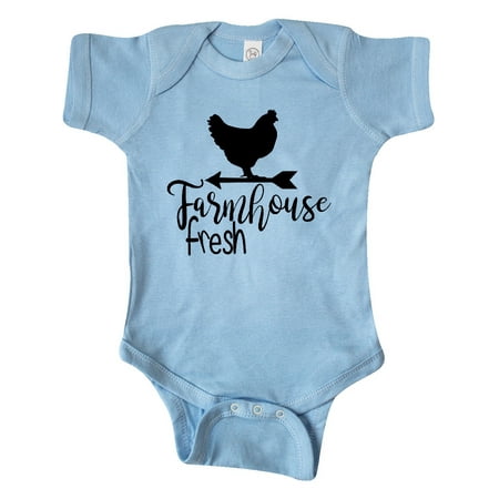 

Inktastic Farmhouse Fresh Chicken Gift Baby Boy or Baby Girl Bodysuit
