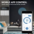 thumbnail image 6 of NFTIGB 16A Smart Color Thermostat, Wi-Fi Programmable Electric Heating Temp Controller with LCD Display for Office Home Hotel Shopping Mall, 90V-240V Gray (3.4 inches / 8.6 cm), 6 of 9