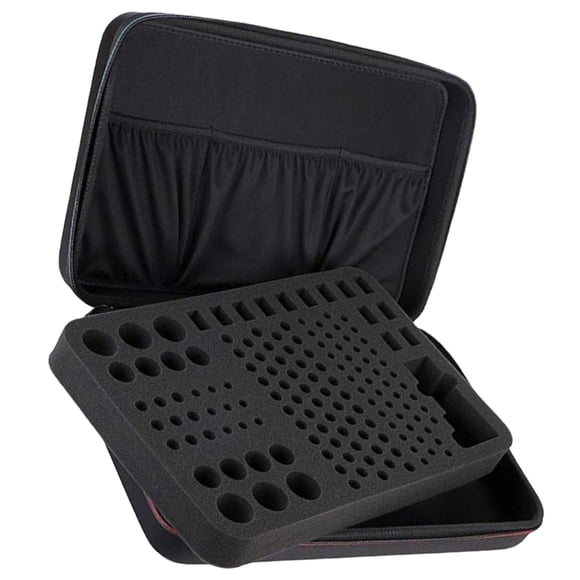 BESTYASH Organizador De Baterías Negro De Eva Resistente A Golpes Y Polvo Con Gran Capacidad Multiusos