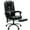 Black 2 Points Massage, variant on Hoffree Executive Office Chair Massage and Footrest Ergonomic Computer Desk Chair Reclining High Back Leather Office Chair Lumbar Back Support Swivel Rolling for Home Office Black