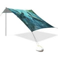 thumbnail image 2 of Wobogo Sea Turtle Beach Tent Camping Sun Shelter 110 x 125in UPF50+ Outdoor Shade for Trips Fishing Picnics, 2 of 7