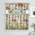 thumbnail image 2 of Fall Mushroom Kitchen Curtains Set 27.5x36in Polyester Fabric Rustic Design Ideal for Harvest Festival Kitchen Decoration, 2 of 6