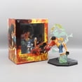 thumbnail image 1 of Figura de anime de One Piece Fire Fist Luffy Ace Ghost Slayer Zoro Demon Wind Leg Sanji, adornos de modelos periféricos, 1 of 5