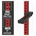 thumbnail image 2 of Safety Catches, Spotter Arms-Fit 2"x 2" Tube, with 1" Hole for Squat Rack Power Rack Cage, 800LBS Capacity (1 Pair), 2 of 7