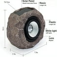 thumbnail image 3 of Kanstar Solar Rock Lights Outdoor LED Waterproof Dimmable for Garden Pathway Yard Decor 2 Pack, 3 of 7
