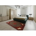 thumbnail image 5 of Ahgly Company Machine Washable Indoor Rectangle Traditional Sienna Brown Area Rugs, 3' x 5', 5 of 7