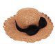 thumbnail image 1 of Sombrero de Playa Gorror de Vernao Sol Niño Juguetes Educativos Decoración de Pared Macarena Sombrero de paja Bowknot de mujer, 1 of 8