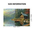 thumbnail image 2 of Shiartex Cabin Lake Boat Wooden Jigsaw Puzzle Challenging Difficult Wood Puzzles for Adults Gift for Family Friends 1000 PCS, 2 of 6