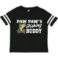 thumbnail image 3 of Inktastic Paw Paw's Fishing Buddy with White Text Boys Toddler T-Shirt, 3 of 5