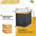thumbnail image 3 of 2X Winter Bee Hive Wrap for 8 and 10 Frame Beehives, Oxford Cloth Adjustable Beehive Wrap, Waterproof, Windproof, 3 of 6