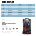 thumbnail image 4 of Bixox Men's Forest Koala Printed Shirt Sleeveless Fitness Tank Top-X-Large, 4 of 5