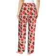 thumbnail image 3 of Uemuo Tomatoes Pattern Women's Wide Leg Palazzo Lounge Pants with Pockets Light Weight Loose Comfy Casual Pajama Pants-X-Large, 3 of 9