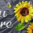 thumbnail image 5 of You are My Sunshine Blanket Reversible Plush Softest Blanket Cozy Sherpa Fleece Blanket for Couch Bed Sunflower Blanket Lightweight Travel Camp Blanket for Kids Adult 60x50, 5 of 6