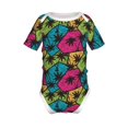 thumbnail image 2 of Balery Hawaii Palms Pattern Baby Climbing Clothes Infant Bodysuit Cute Infant Bodysuit Baby Romper-6 Months, 2 of 7