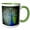 Green/White, variant on 3drose, Magnificent Peacock, 11oz Mug