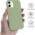 thumbnail image 6 of Shockproof Designed for iPhone 12 Mini Case, Liquid Silicone Phone Case with [Soft Anti-Scratch Microfiber Lining] Drop Protection 5.4 inch Slim Thin Cover, Tea Green, 6 of 16