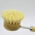 thumbnail image 4 of Cepillo para platos de madera, madera de bambú y cerdas naturales Cepillos de limpieza de fibra Tampico para parrilla Utensilios para hornear Olla Sartén Plato Tazón Limpieza de cocina Jormftte WRLF-144, 4 of 7