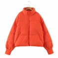 thumbnail image 1 of Chaqueta de algodón cálida y sencilla con cuello alto, informal, urbana y versátil para mujer, 1 of 6